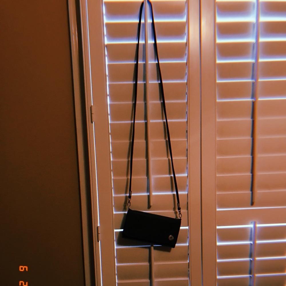 Crossbody gray wallet/purse